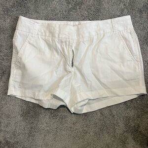 Jcrew chino white shorts